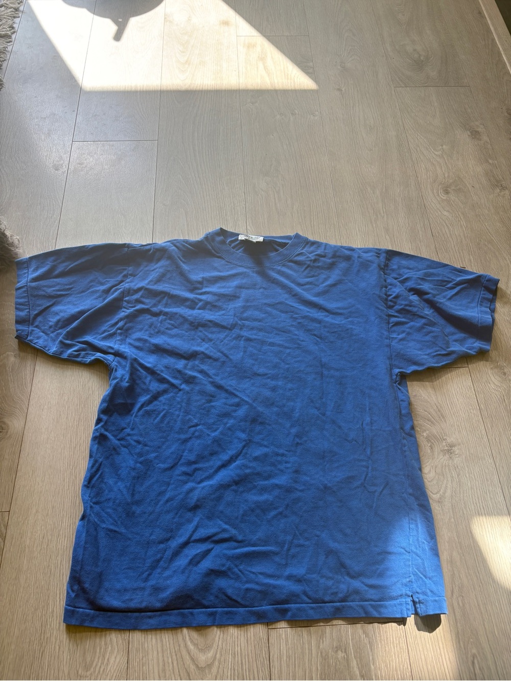 Nordstrom Solid Royal Blue Short Sleeve Crewneck Tee